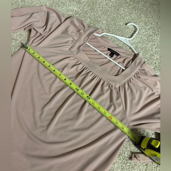 Banana Republic Square Neck tie on the sleeves Blouse top, size small - Picture 7 of 8